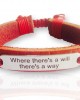 Where There`s A Will Leather Bracelet